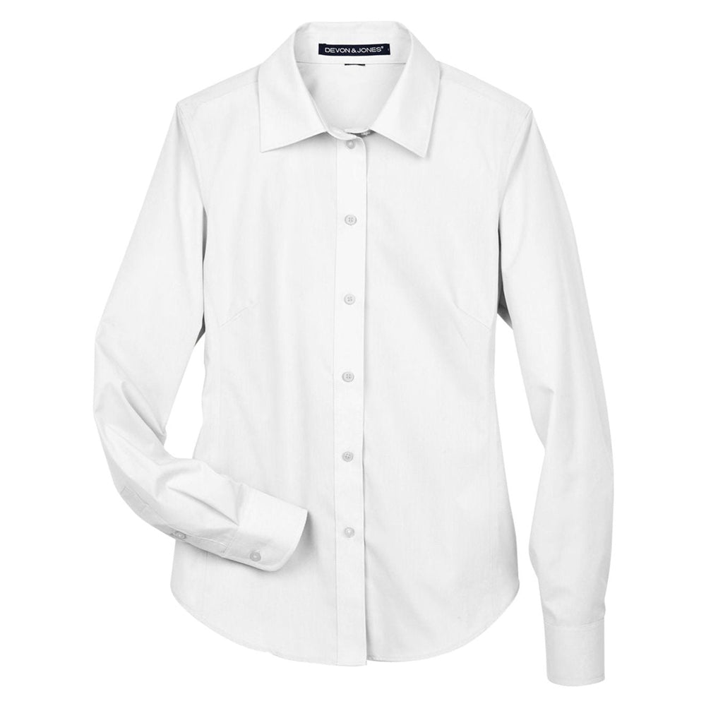 Devon & Jones Ladies' Crown Collection® Solid Broadcloth Woven Shirt