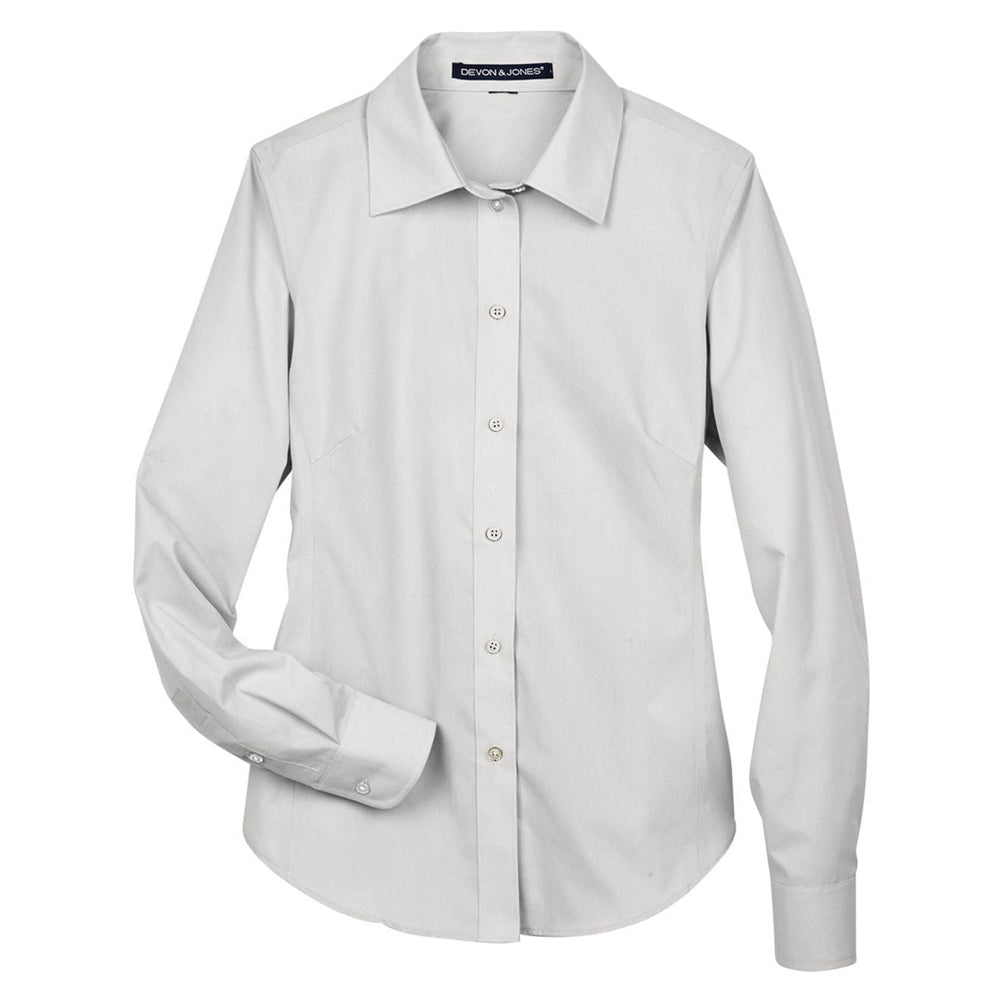 Devon & Jones Ladies' Crown Collection® Solid Broadcloth Woven Shirt